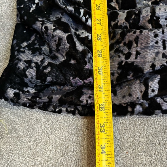 Maje Douce Silk Blend Velvet Shimmer One Shoulder Velvet Burnout Dress Small - Picture 13 of 16